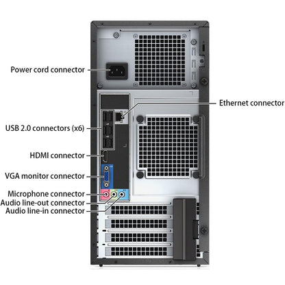 Dell Optiplex 390 Tower Computer Intel i5-2400 Ram 16GB SSD 240GB HDD 500GB DVD-ROM Freedos (Ricondizionato)