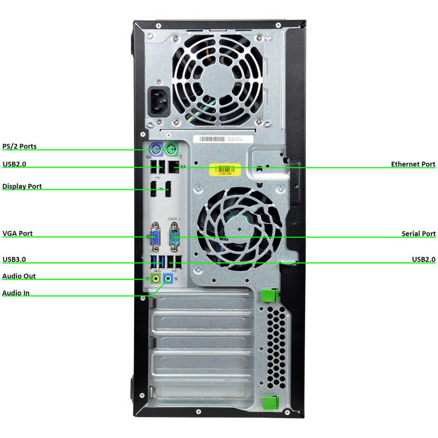 HP EliteDesk 800 G1 Tower PC Computer Intel i5-4460 Ram 8GB SSD 240GB DVD-ROM (Ricondizionato Grado A)