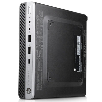 HP EliteDesk 800 G3 Mini Computer Intel i5-7400T Ram 32GB SSD 1TB (Ricondizionato Grado A)
