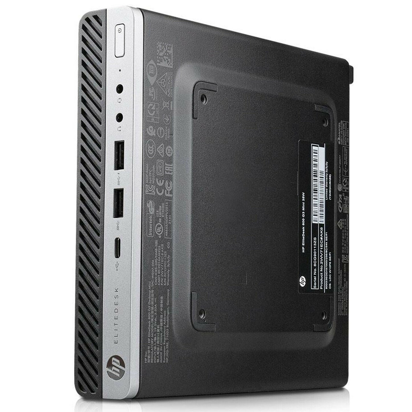 HP EliteDesk 800 G3 Mini Computer Intel i5-7400T Ram 8GB SSD 240GB (Ricondizionato Grado A)
