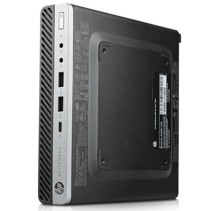 HP EliteDesk 800 G3 Mini Computer Intel i5-7400T Ram 8GB SSD 240GB (Ricondizionato Grado A)