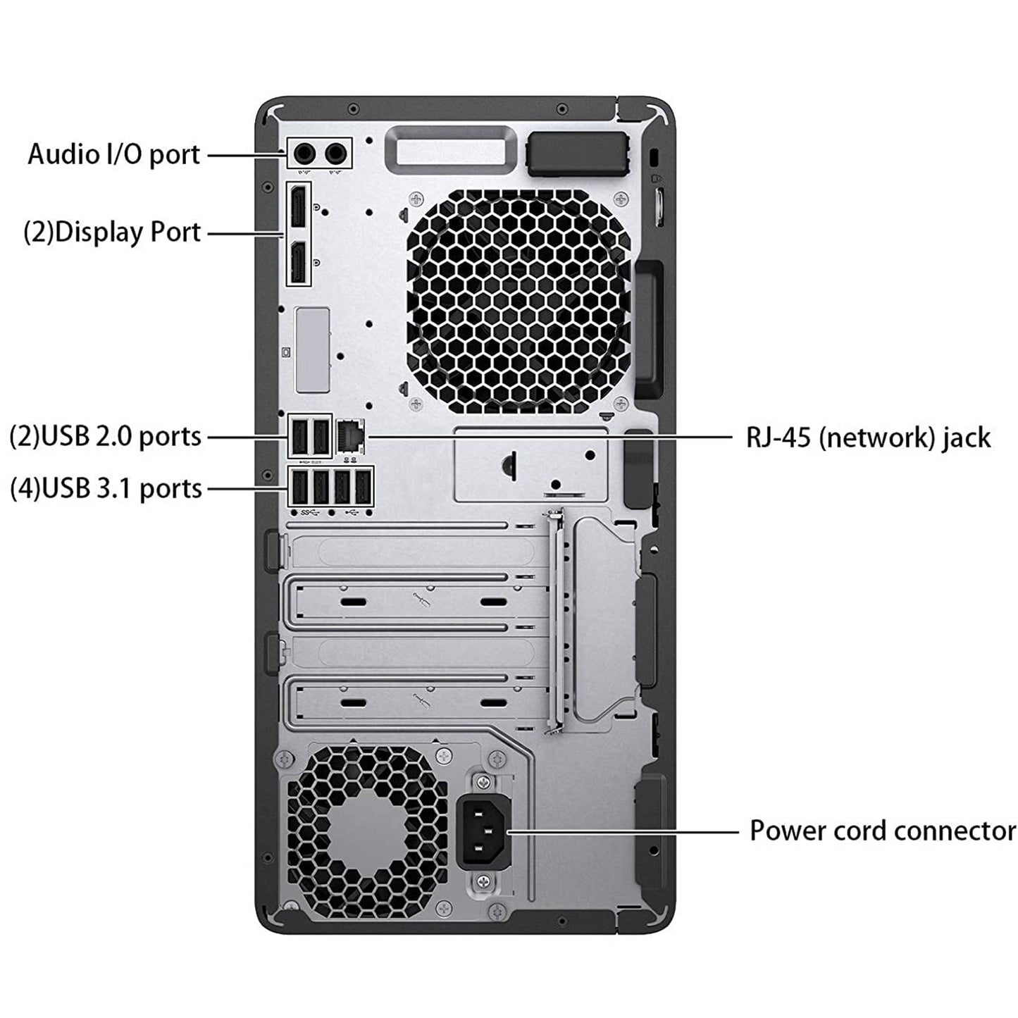 HP EliteDesk 800 G4 Tower Computer Intel i7-8700 Ram 16GB SSD 480GB (Ricondizionato Grado A)