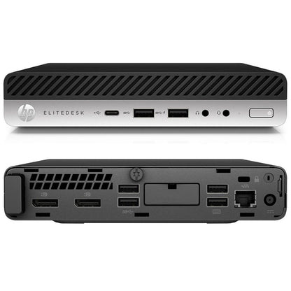 HP EliteDesk 800 G5 Mini PC Intel i7-9700T Ram 16Gb SSD 512Gb Freedos (Ricondizionato Grado A)