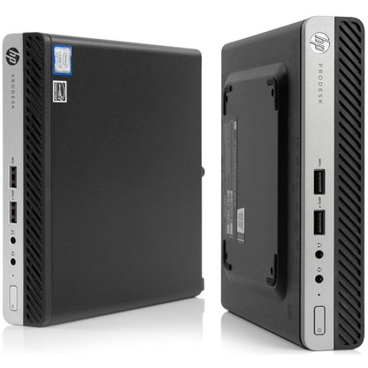 HP ProDesk 400 G4 Desktop Mini PC i3-8100T RAM 8gb SSD 256gb Windows 11