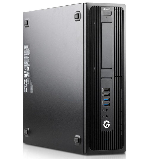 HP Workstation Z240 SFF PC Computer Intel i7-6700 Ram 32GB SSD 1TB NVMe Nvidia Quadro P1000 4GB (Ricondizionato Grado A)