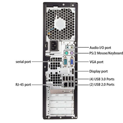 HP Z220 Workstation SFF Computer Intel i7-3770 Ram 16GB SSD 1TB (Ricondizionato Grado A)