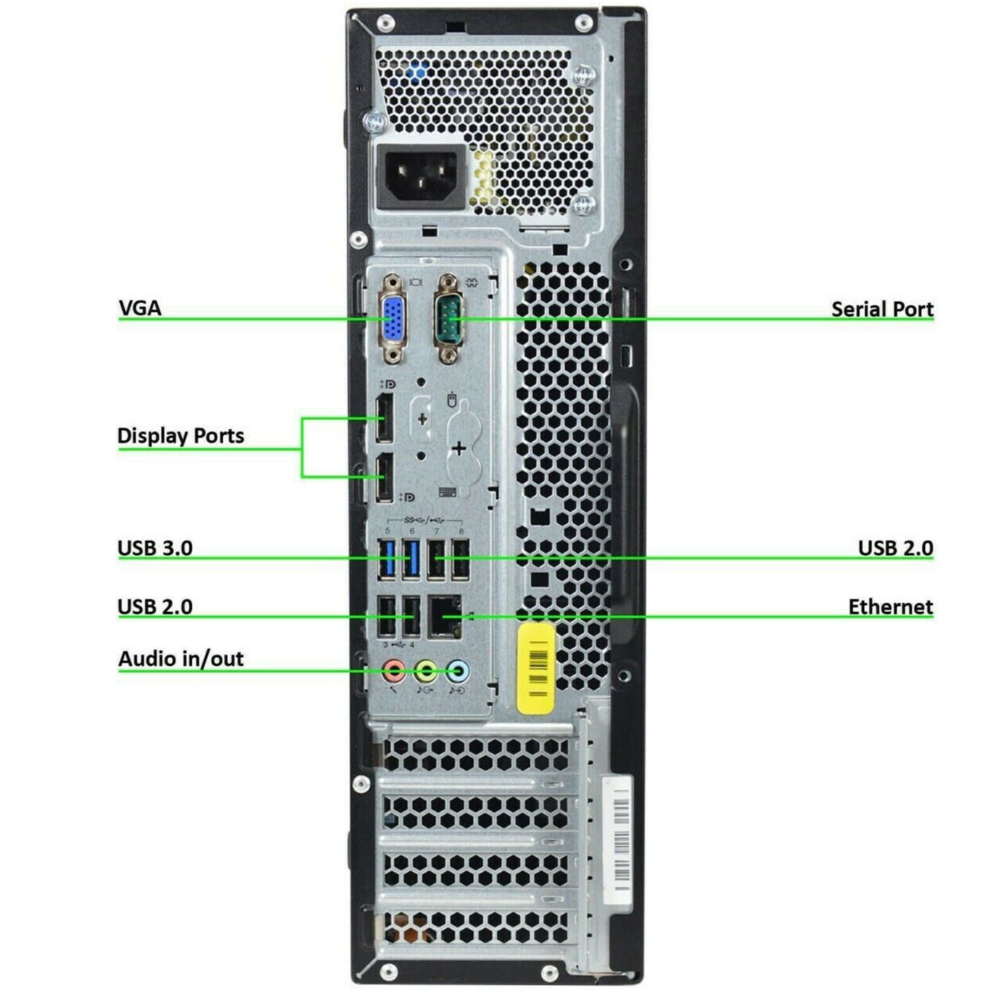 Lenovo ThinkCentre M83 SFF PC Computer Intel i5-4460 Ram 16GB SSD 480GB DVD-ROM (Ricondizionato Grado A)