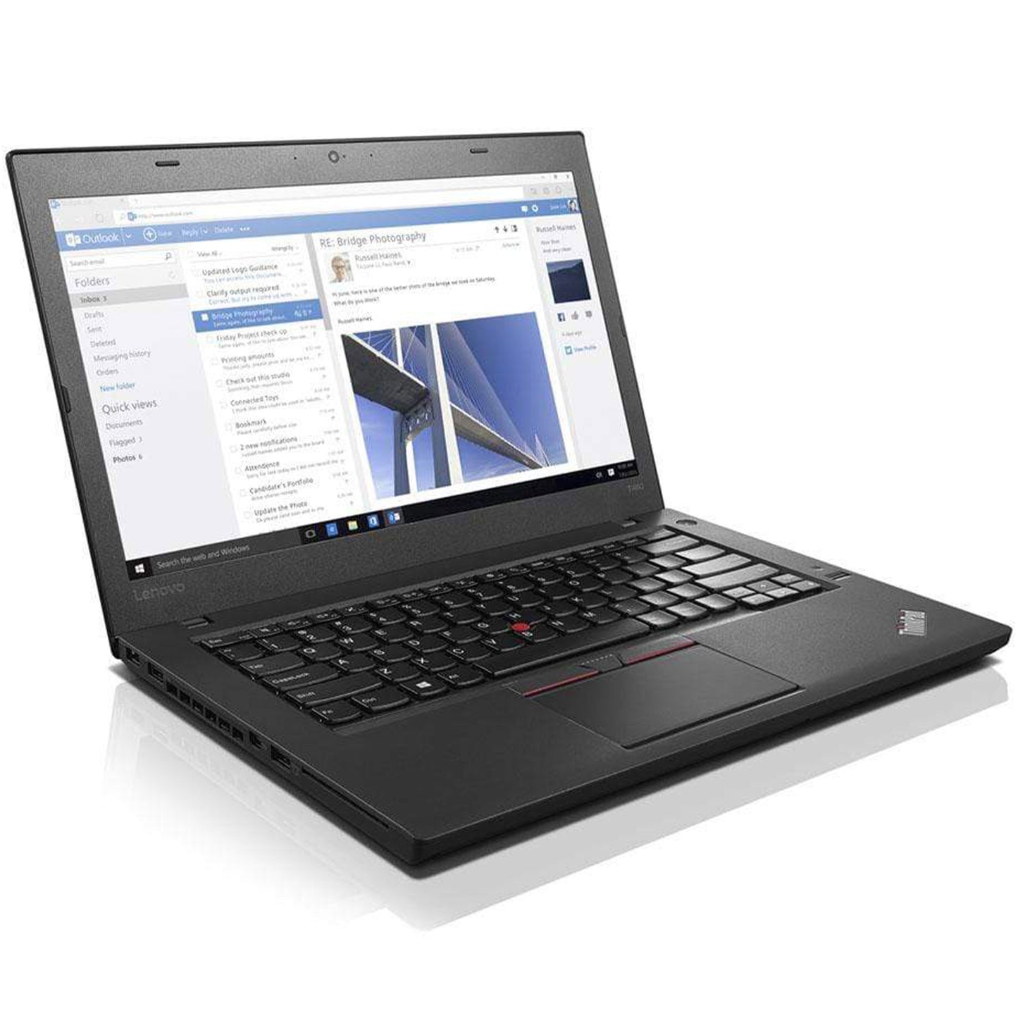Lenovo ThinkPad T480 Notebook 14" Touch Intel i5-8250U Ram 16GB SSD 512GB Webcam (Ricondizionato Grado A)