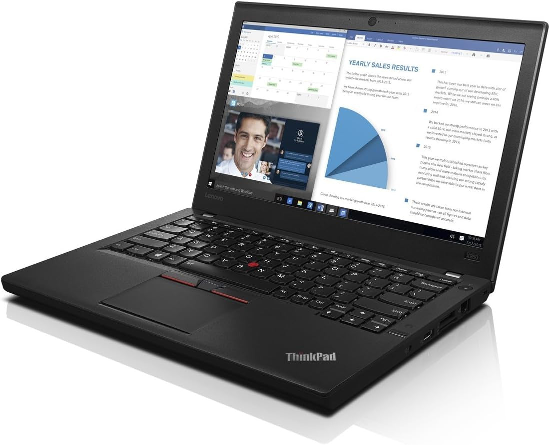 Lenovo ThinkPad X260 Notebook 12.5" HD Intel i5-6200U Ram 8GB SSD 240GB Webcam (Ricondizionato Grado A)