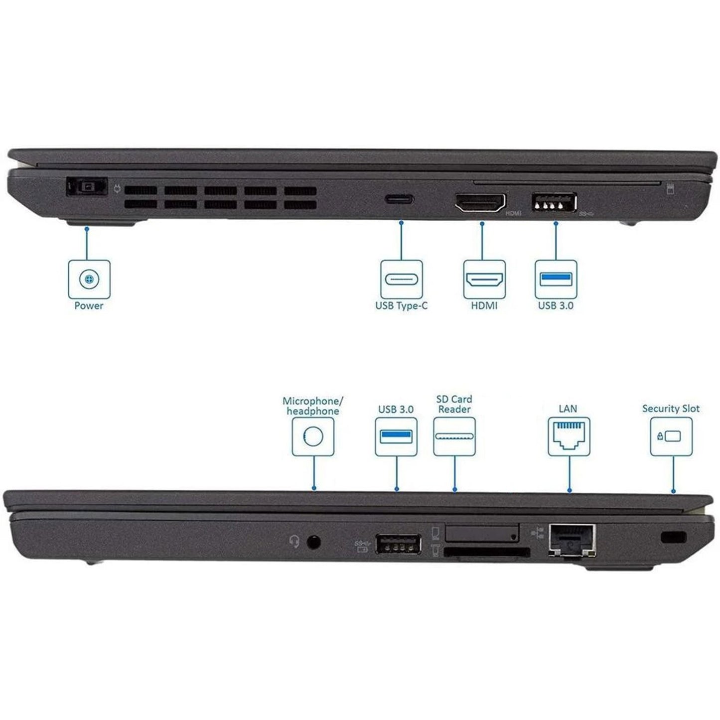 Lenovo ThinkPad X270 Notebook 12.5" HD Intel i5-6200U Ram 8GB SSD 240GB Webcam (Ricondizionato Grado B)