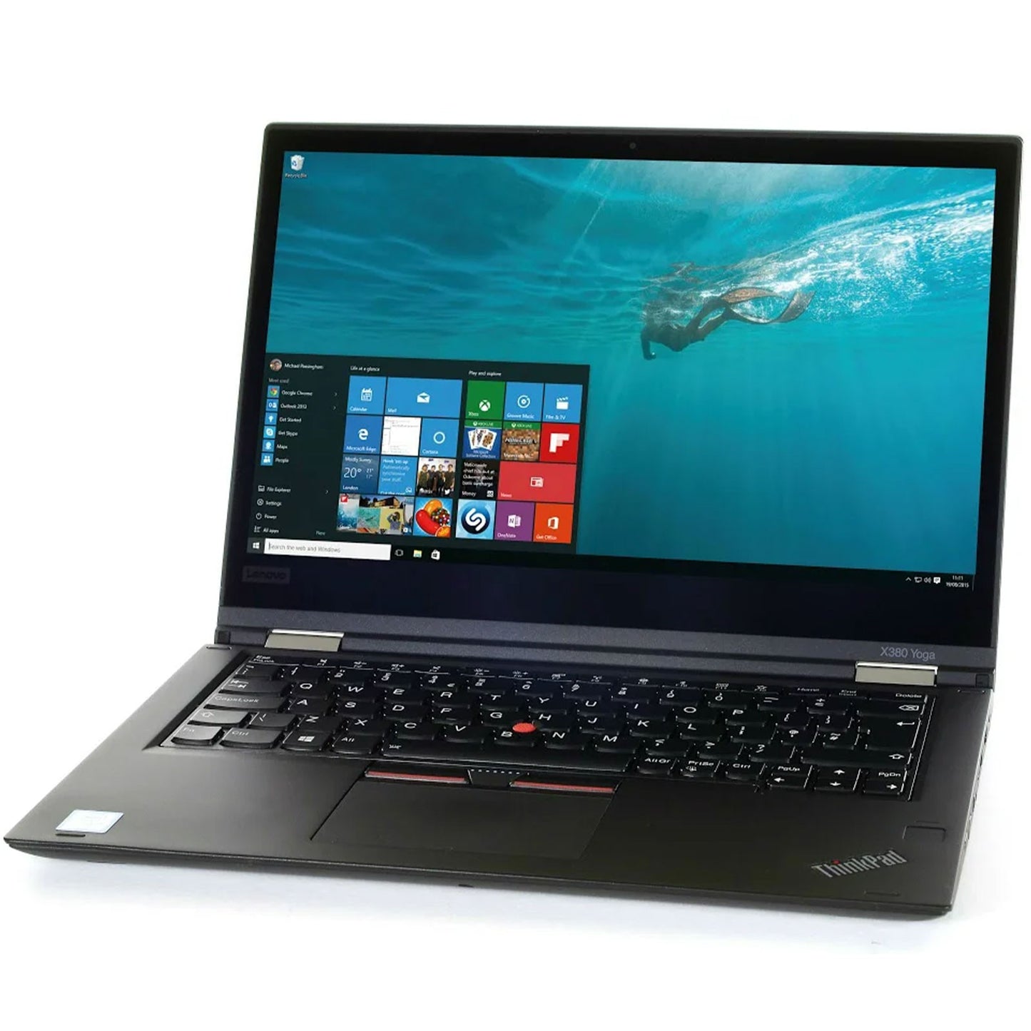 Lenovo Yoga X380 Notebook 2 in 1 13.3" Touchscreen Intel i5-8250U Ram 16Gb SSD 250Gb Webcam Freedos (Ricondizionato Grado A)