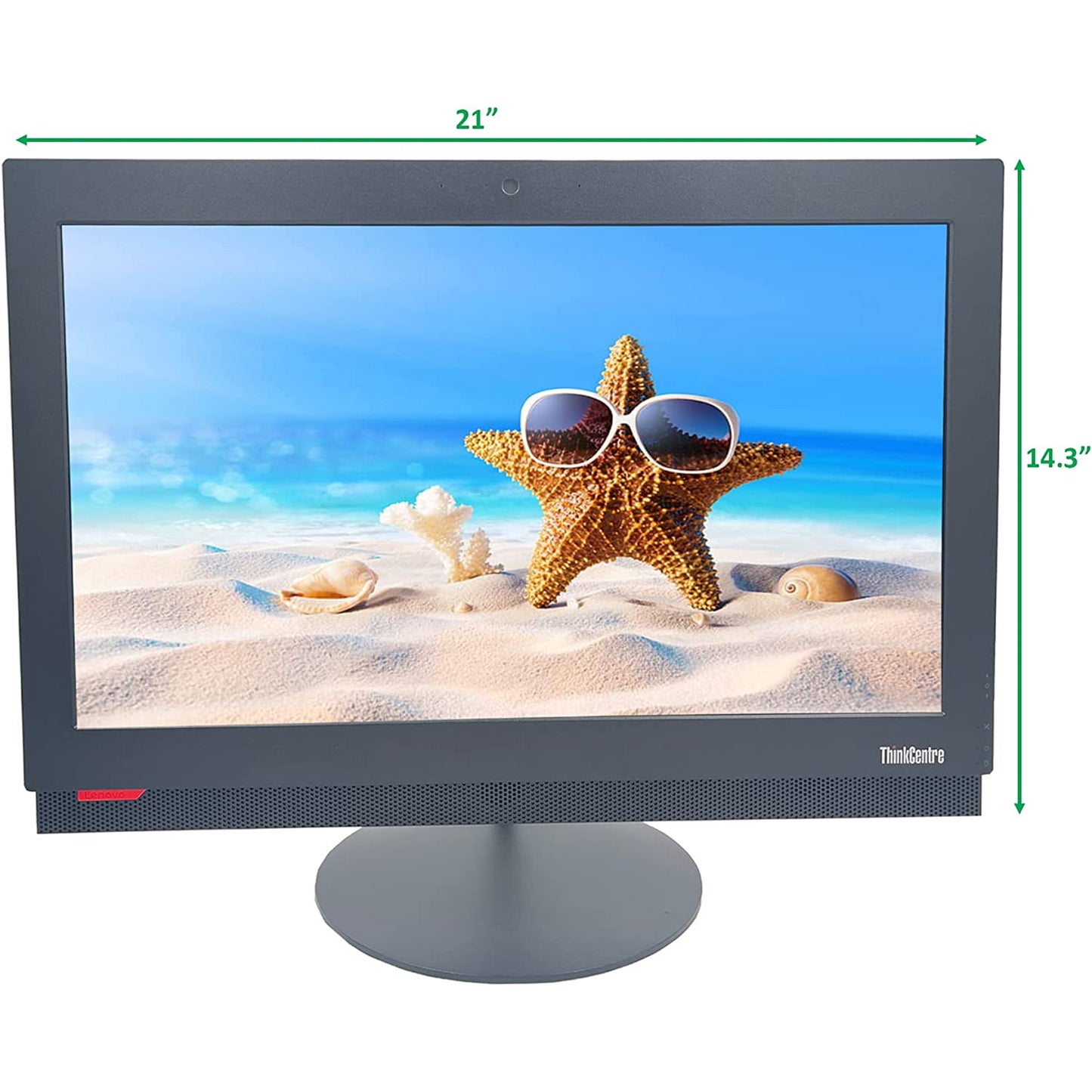 PC Computer All-In-One Ricondizionato Lenovo ThinkCentre M810z 21.5" Intel Core i5-6400 Ram 16GB SSD 240GB Webcam Freedos