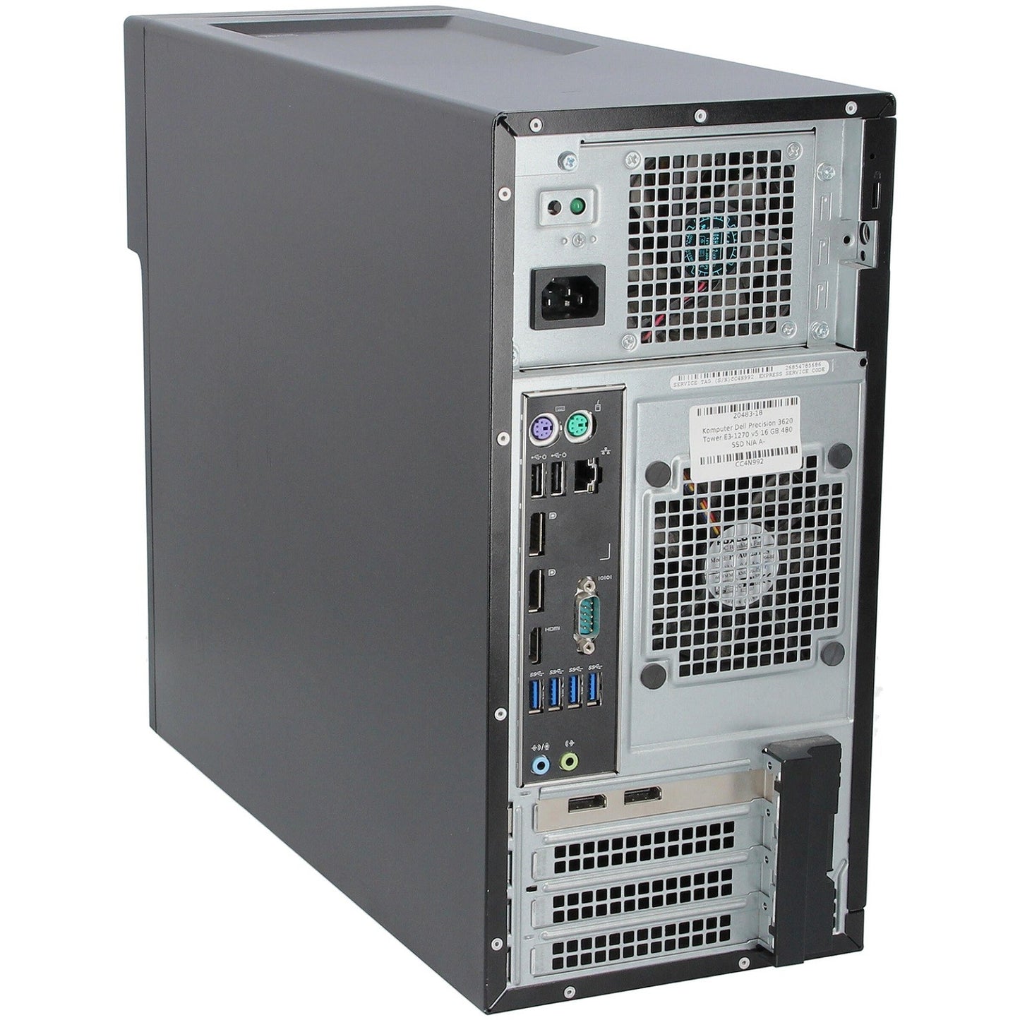 PC Computer Ricondizionato Dell Precision 3620 Tower Intel i7-6700 Ram 16GB SSD 240GB Radeon R7 450X 4GB GDDR5 Freedos