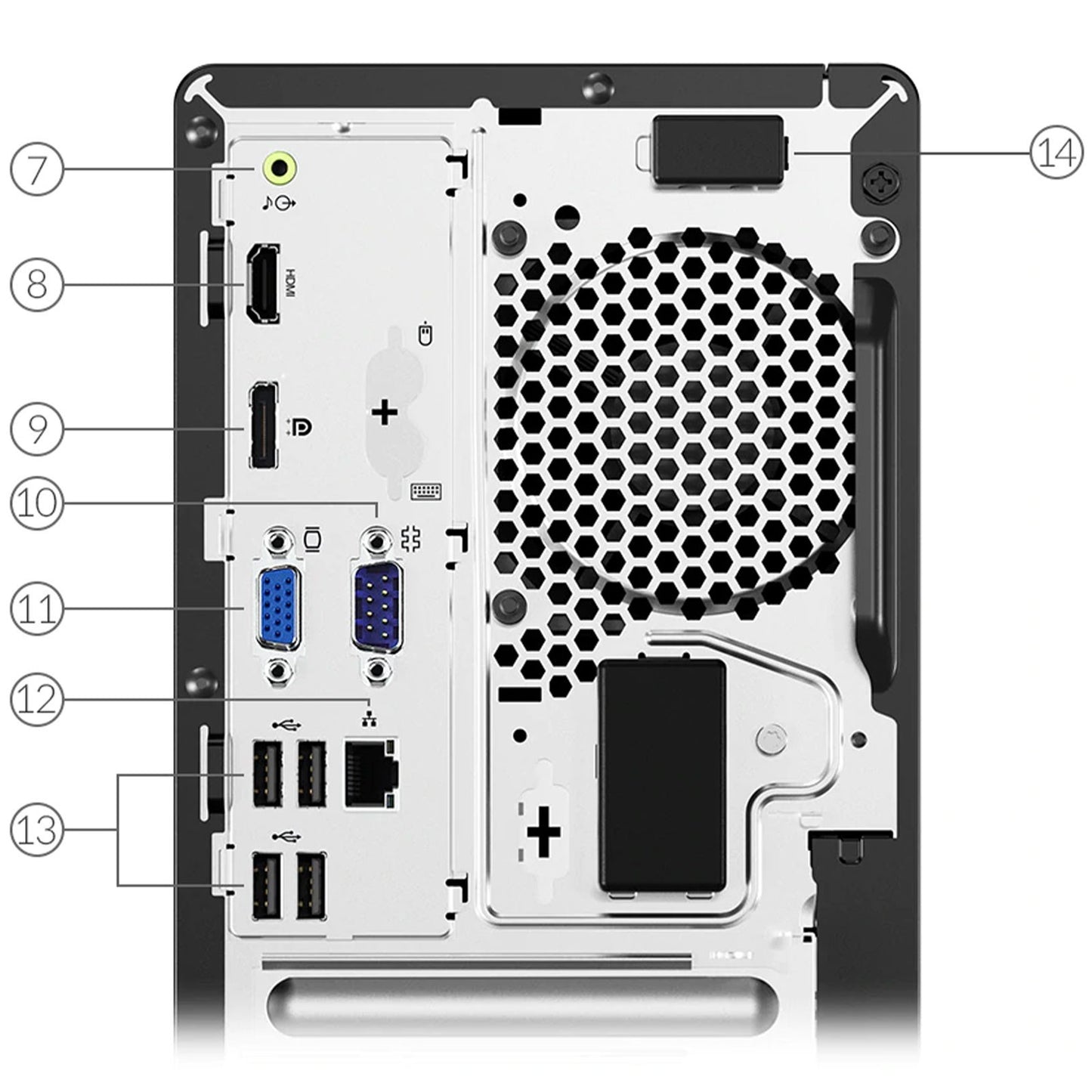 PC Computer Ricondizionato Lenovo V50T Micro Tower Intel i5-10400 Ram 16GB SSD 512GB Freedos