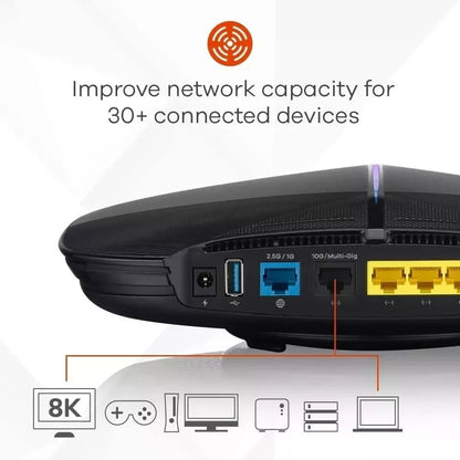 Zyxel Armor G5 12-Stream Multi-Gigabit Wi-Fi 6 Router - AX6000 Ampia copertura