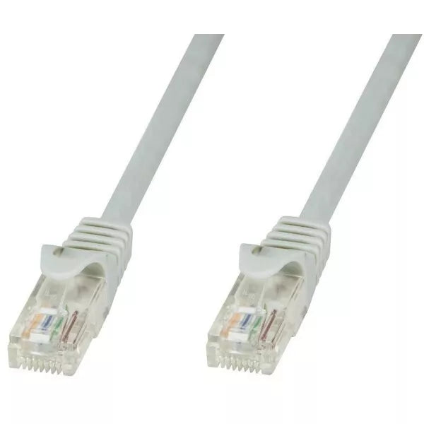 Cavo Rete LAN Ethernet CAT5e 1m Grigio-Nero PC Console Router Modem TV