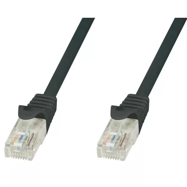 Cavo Rete LAN Ethernet CAT5e 1m Grigio-Nero PC Console Router Modem TV
