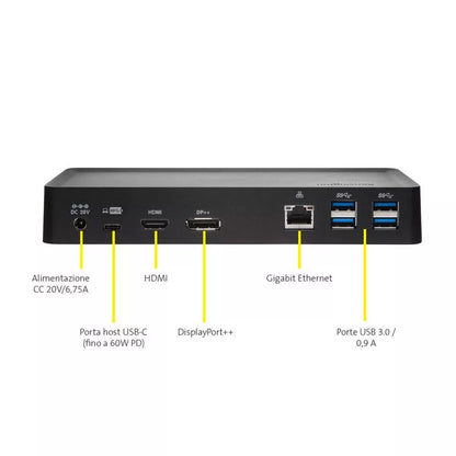 Kensington Sd4700P Universal Docking Station USB-C/3.0 Windows Apple Mac NO PSU