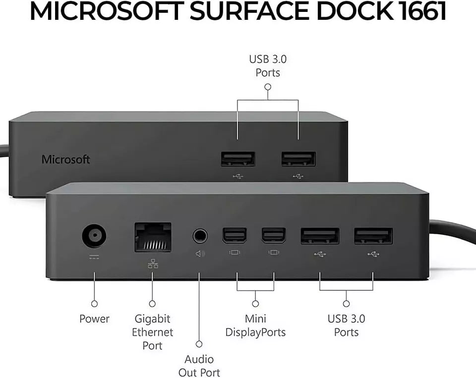 Microsoft Surface Dock 1 modello 1661 - NO ALIMENTATORE